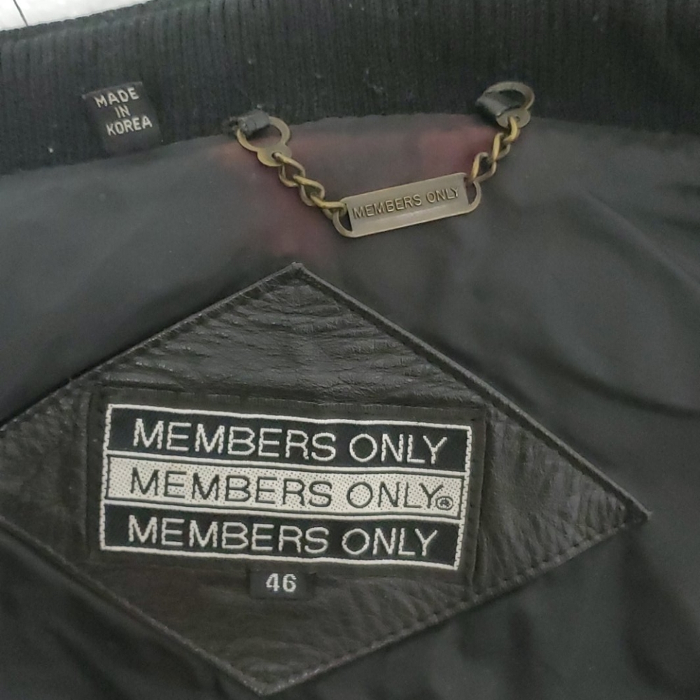 Members Only leather jacket - Picture 14 of 16